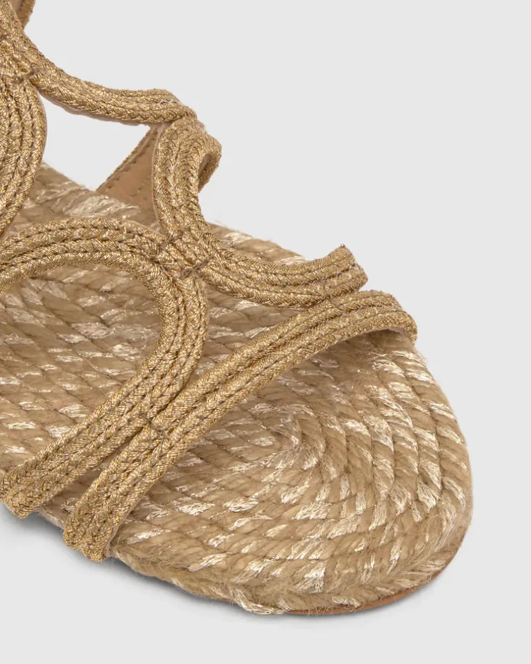 Pitra Flat Sandal - Oro