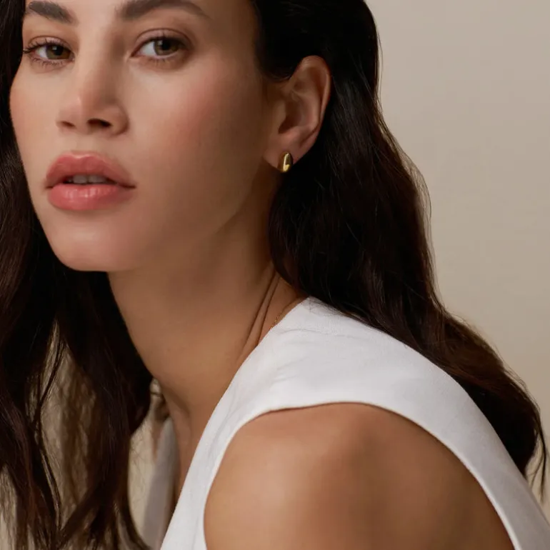 Polished Domed Mini Stud Earring