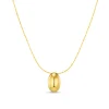 Polished Drop Chain Necklace - Gold