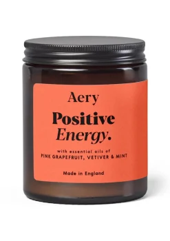 Positive Energy Scented Jar Candle - Pink Grapefruit, Vetiver, Mint