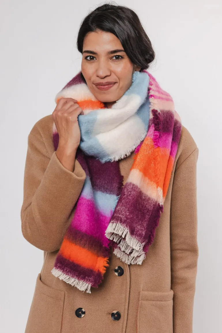 Reeve Scarf - Multi Colour Stripe
