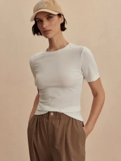 Regina Fitted Tee - White