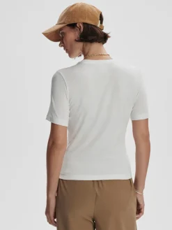 Regina Fitted Tee - White