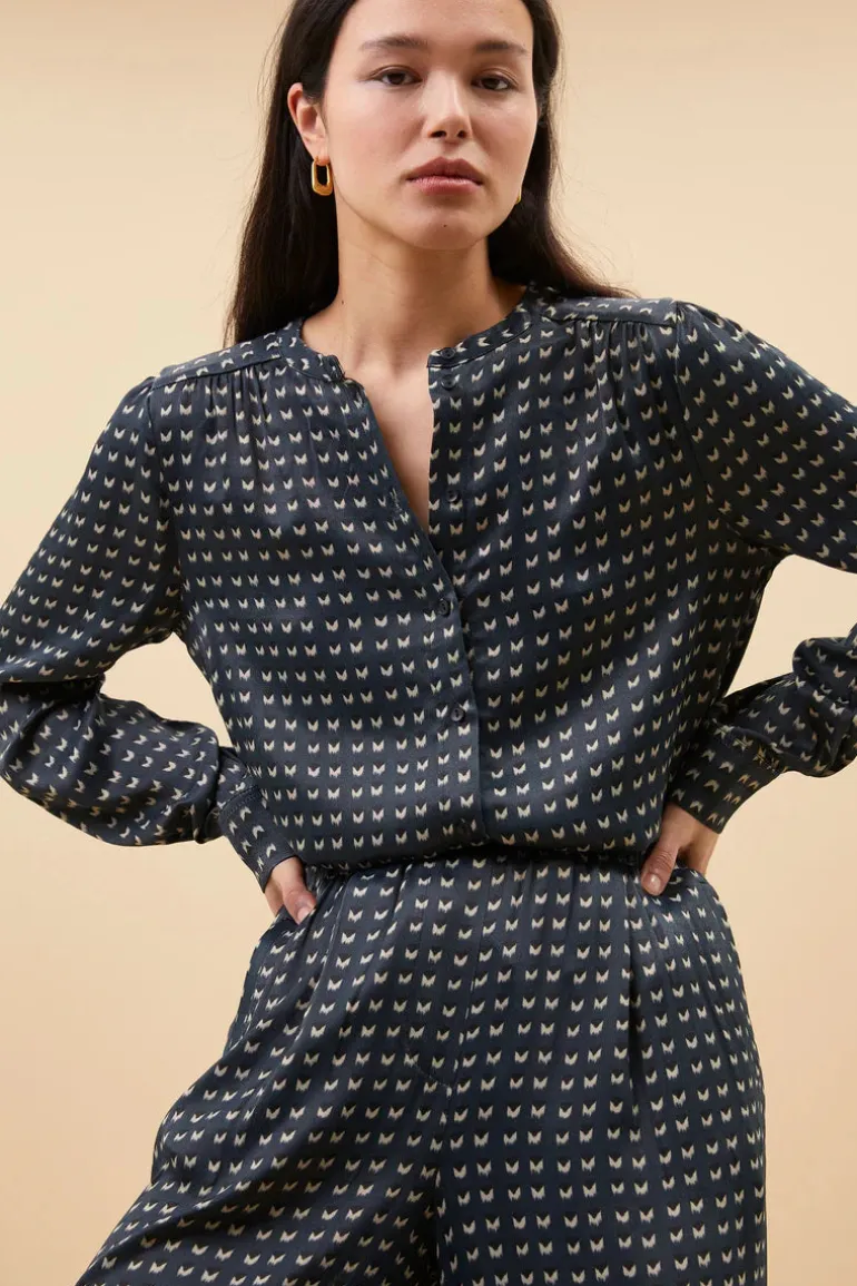 Ribbe Rastre Blouse - Rastre Print