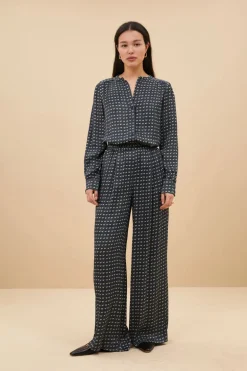 Ribbe Rastre Blouse - Rastre Print