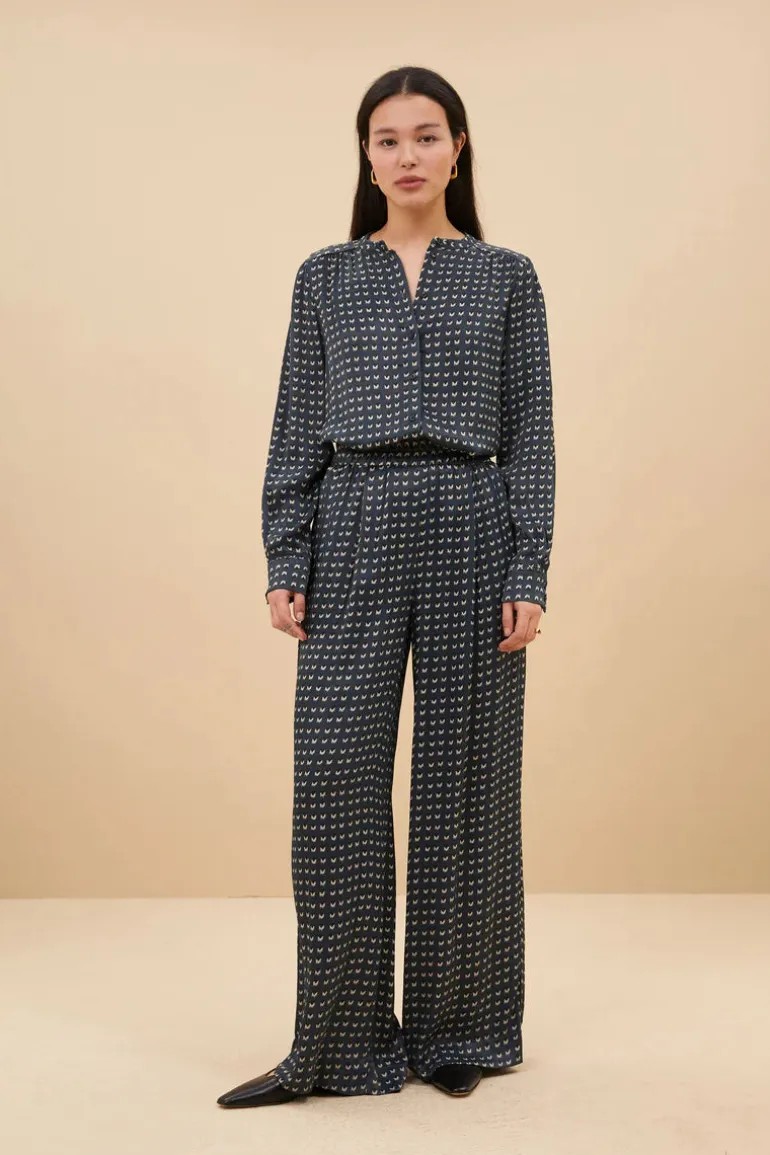 Ribbe Rastre Blouse - Rastre Print
