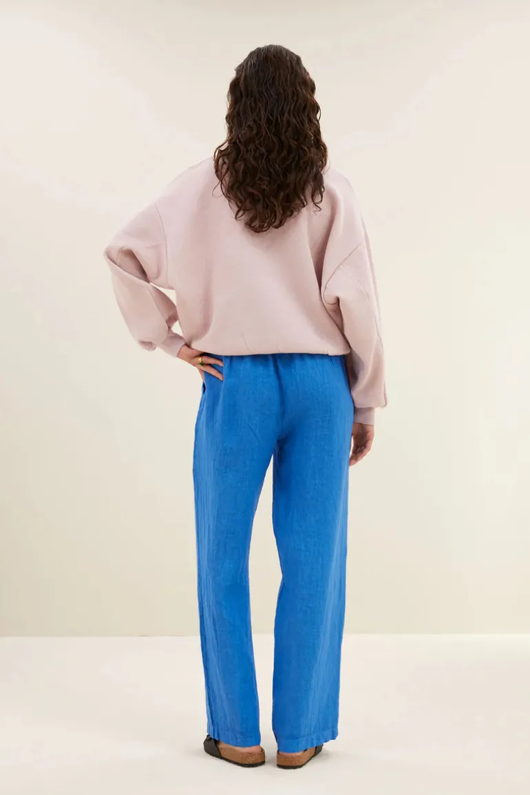 Robyn Linen Pants - Queens Blue