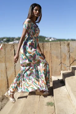 Roma Long Dress - Multi