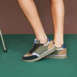 Ronja Trainer - Dark Olive/Orchid