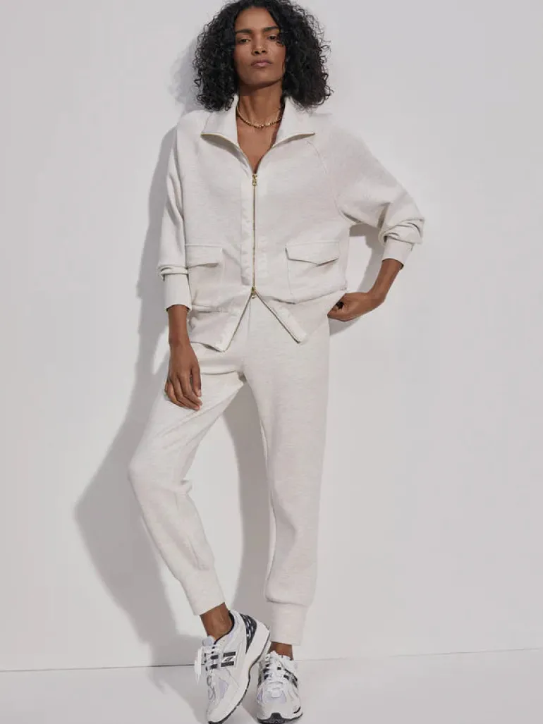 Roxbury Zip Through - Ivory Marl