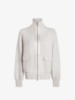 Roxbury Zip Through - Ivory Marl