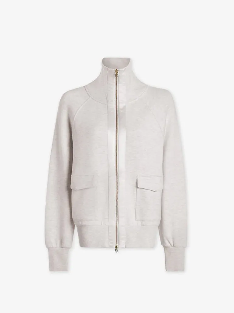 Roxbury Zip Through - Ivory Marl