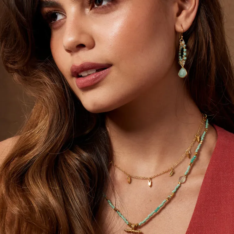 Sadie Necklace Aqua