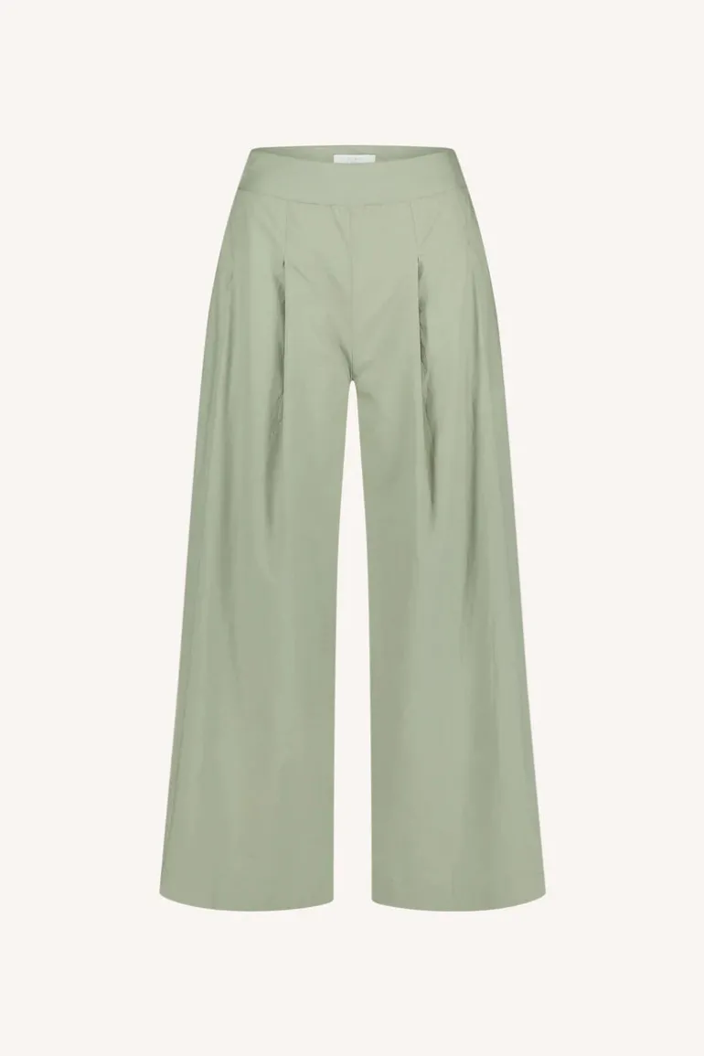 Sagi Poplin Pants - Seagrass