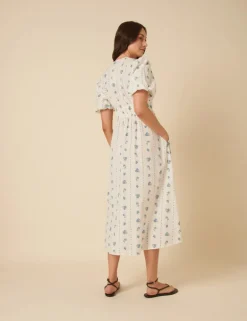 Scottie Midi Dress - Vintge White