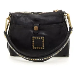 Side Studded Crossbody Bag - Grey