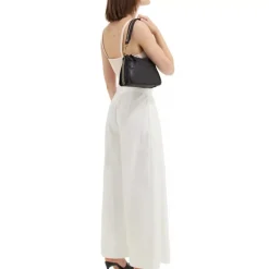 Side Studded Crossbody Bag - Grey