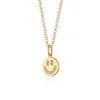 Smiley Face Necklace - Gold