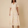 Sorcha Midi Dress - Tulip Cream