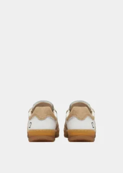 Sporty Calf Trainer - White Beige