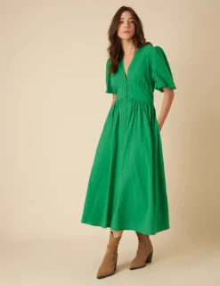 Starlight Midaxi Dress - Green