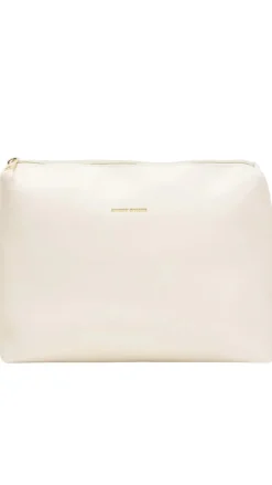 Straw Large Shoulder Bag - White