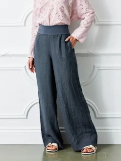 Sultan Linen Pants - Dark Grey