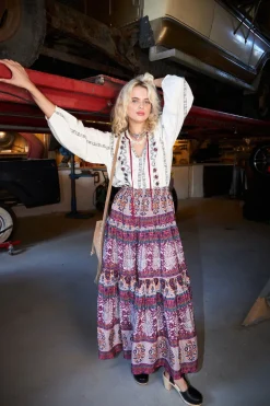 Sunset Maxi Skirt - Flower Print