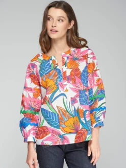 Suri Blouse - Tropical Print