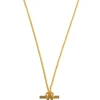 T-Bar Chain Knot Necklace