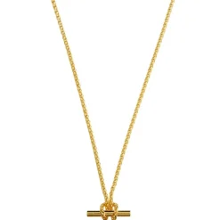 T-Bar Chain Knot Necklace