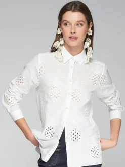 Tea Shirt - White Pineaples
