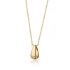 Teardrop Necklace with Slider Clasp - Gold