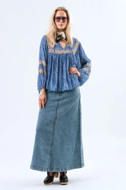 Teel Blouse LS - Blue