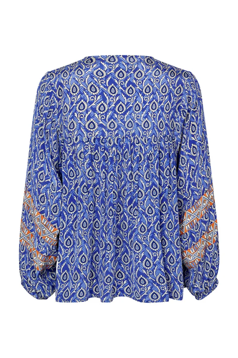 Teel Blouse LS - Blue