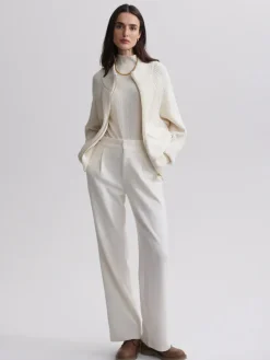 Tessa Knit Jacket - Egret