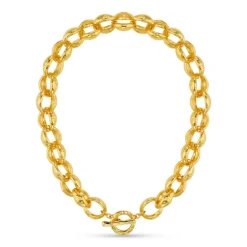Textured Jumbo Link Necklace