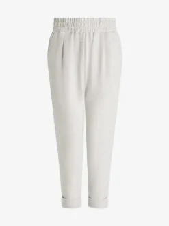 The Rolled Cuff Pant 28.5 - Ivory Marl