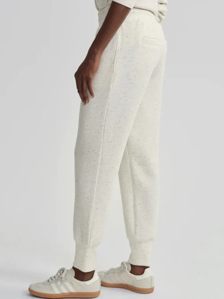 The Slim Cuff Pant 27.5 - Ivory Marl