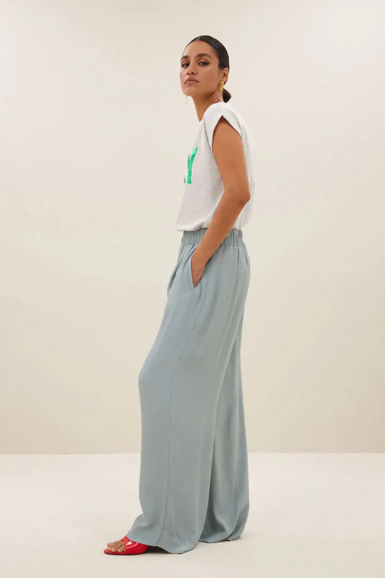 Thelma Lucky Top - Light Grey Melee
