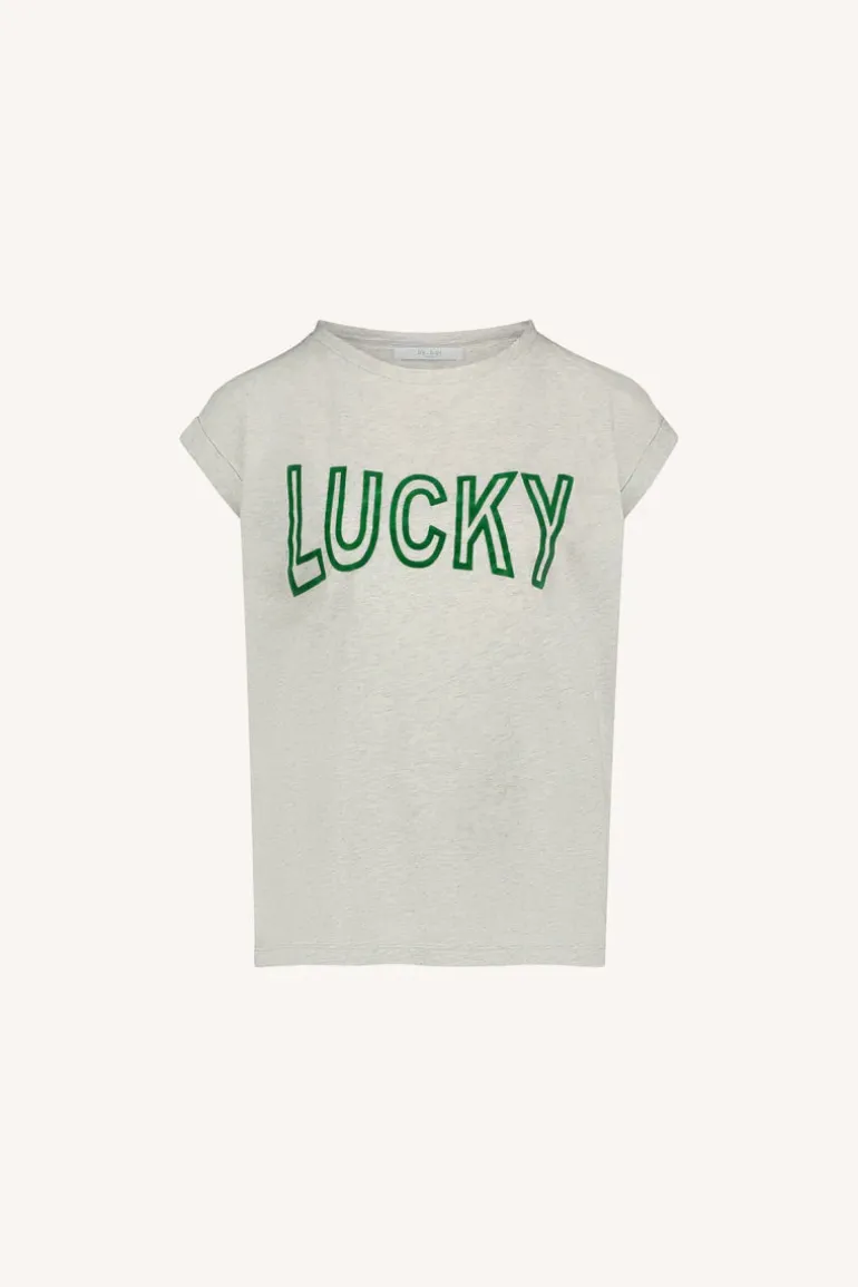 Thelma Open Lucky Top - Light Grey
