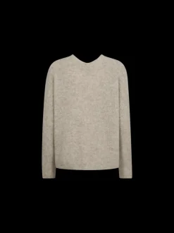Thora V-Neck Knit - Feather Grey
