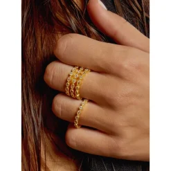Triple Infinity Ring - Gold