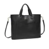 Twin Pocketed Tote Bag - Black