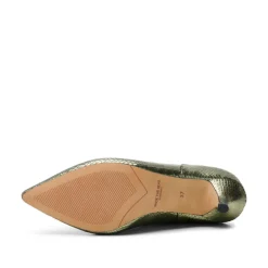 Valentine Low Cut Snake - Silver Olive