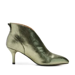 Valentine Low Cut Snake - Silver Olive