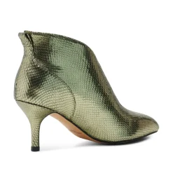 Valentine Low Cut Snake - Silver Olive