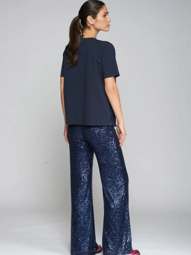 Venus Pants - Navy Sequin