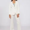 Veronica Pants - White Linen