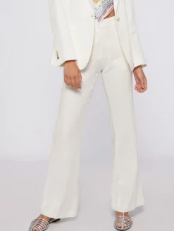 Veronica Pants - White Linen